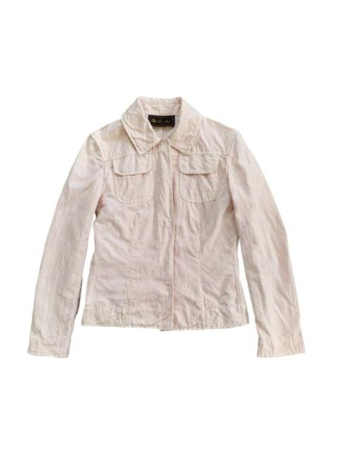 Loro Piana Loro Piana Cotton & Flax Hidden Buttons Jacket Made in Italy