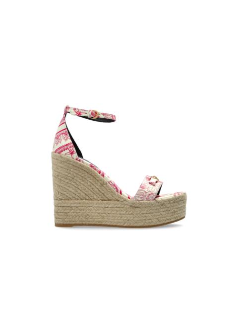 VERSACE VERSACE Women's Pink Wedge Sandals New And Authentic (Women'