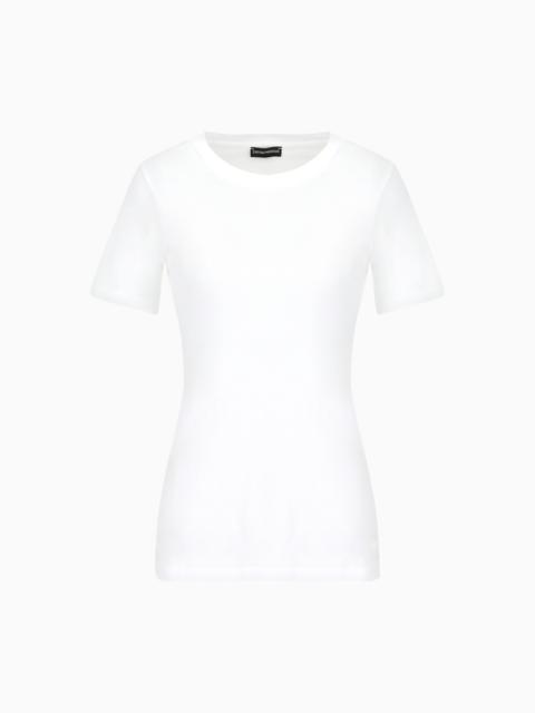 EMPORIO ARMANI Pima-jersey crew-neck T-shirt