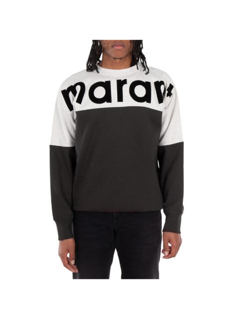 Isabel Marant Isabel Marant Men's Faded Black Howley Logo Printed Sweatshirt