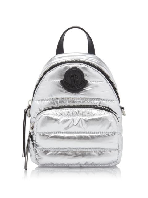 Moncler Kilia Small Metallic-Nylon Crossbody Bag silver