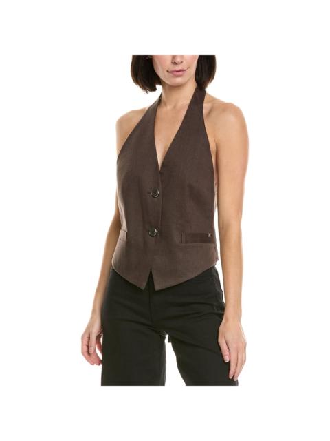 Helmut Lang Helmut Lang Halter Linen-Blend Vest