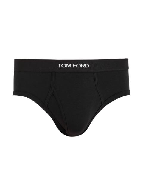 Tom Ford Logo Stretch-jersey Boxer Briefs