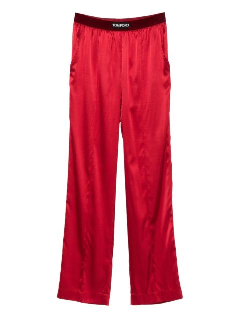 TOM FORD logo-patch trousers