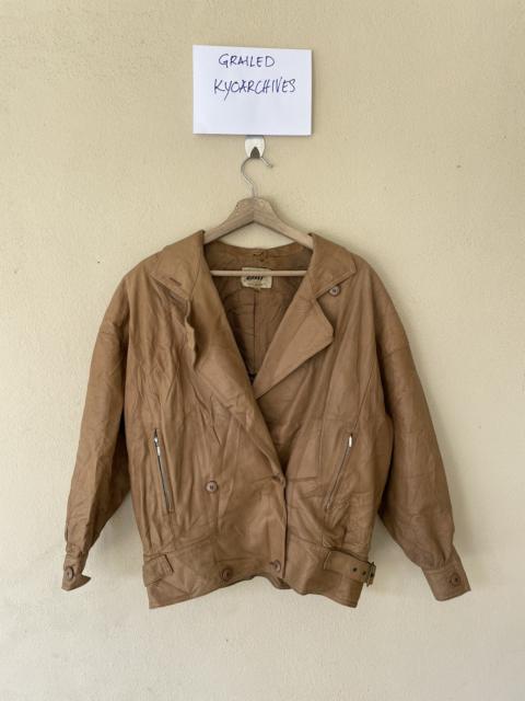 Other Designers Vintage - GILL POUR ANGEL LEATHER JACKET
