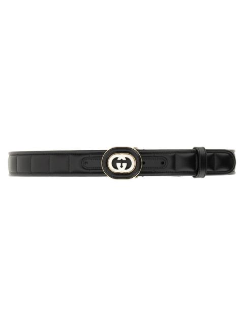 GUCCI Gucci Women Gg Cross Buckle Belt