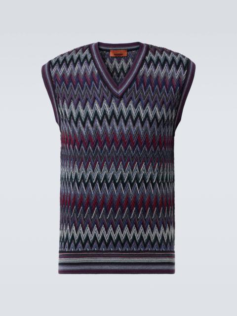 Missoni Zigzag wool sweater vest
