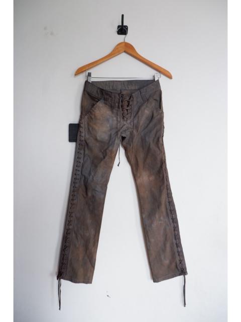 Other Designers Beauty Beast - Vintage Marginal Glamour Laced Up Ethnic Pants