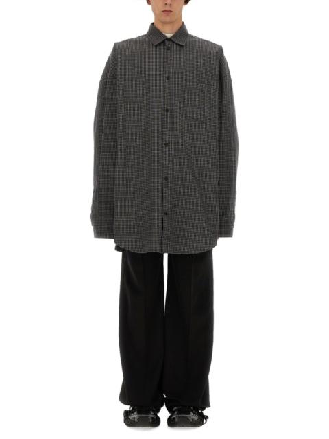Balenciaga Men Large Fit Outerwear Shirt