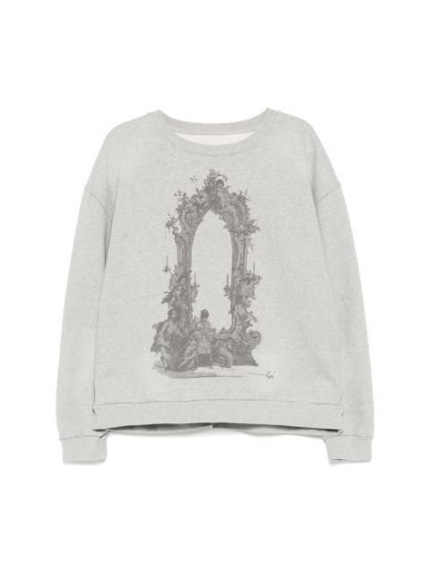 WHO DECIDES WAR graphic print sweater