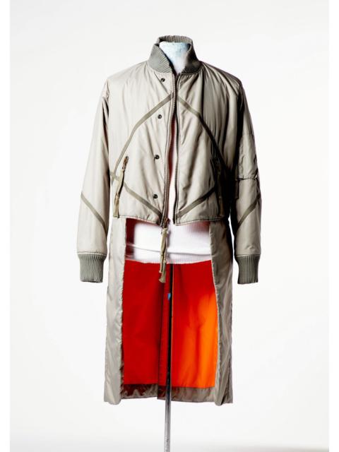 Greg Lauren $2000 Greg Lauren Army Tails Nylon Flight Jacket