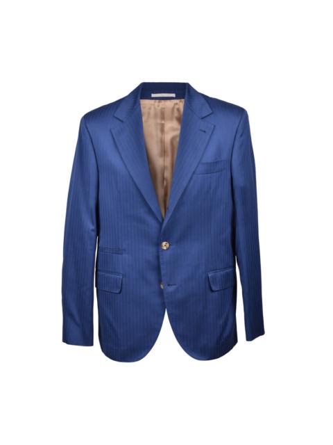 Brunello Cucinelli Brunello Cucinelli Indigo Classic Tailored Blazer