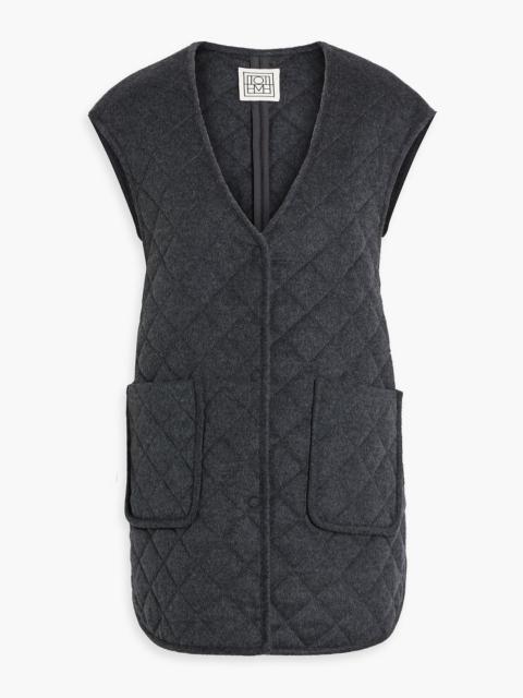 TOTEME Quilted wool-felt vest