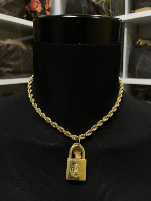 Other Designers Custom - Alviero martini padlock / custom/ gold chain