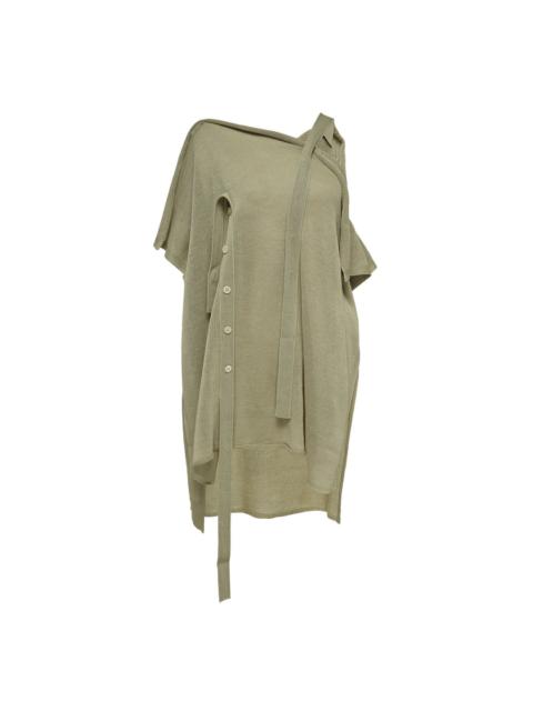 ISSEY MIYAKE Buttoned Drape Knit Sweater