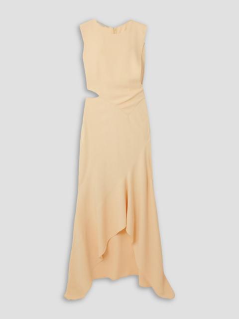 Stella McCartney Asymmetric cutout stretch-crepe gown