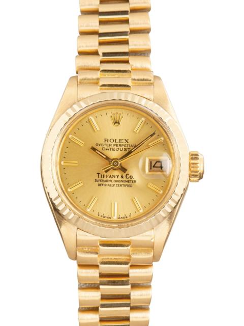 ROLEX Pre-owned Ladies Rolex Datejust 6917 Tiffany & Co Dial