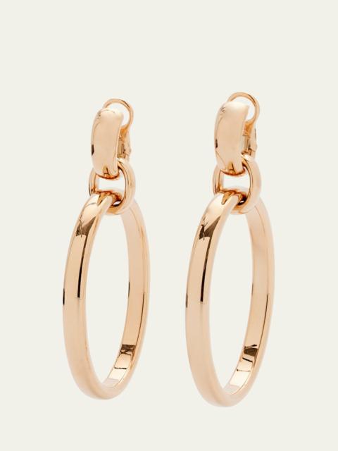 Pomellato Iconica 18K Rose Gold Large Circle Drop Earrings