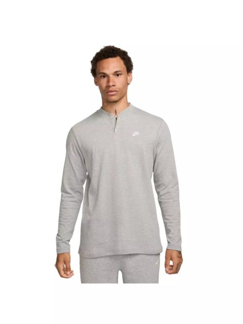 Nike Men's Club Long-Sleeve Henley Shirt
