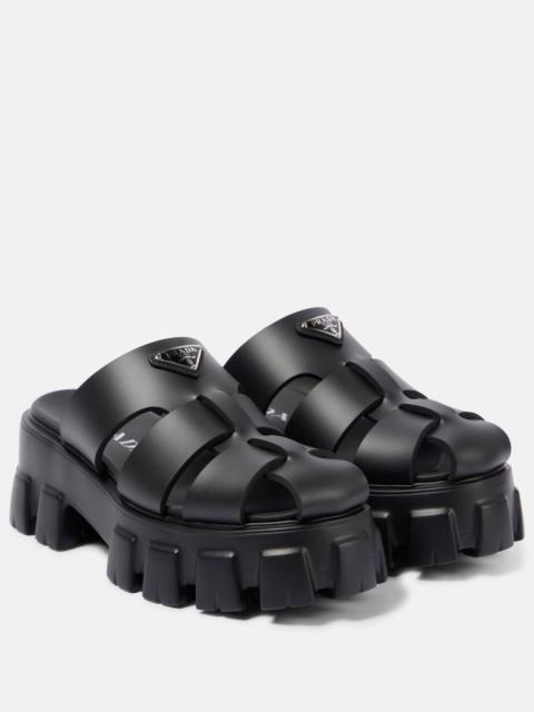 Prada Monolith platform fisherman sandals