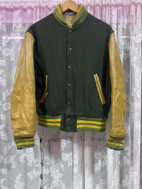 Golden Bear Wool Leather Varsity jacket