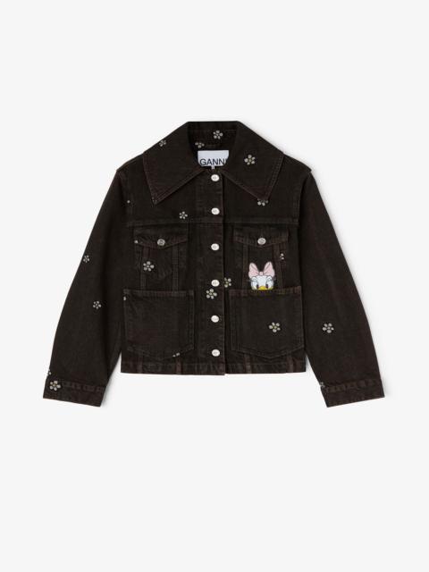 GANNI DAISY DUCK DENIM SHORT JACKET