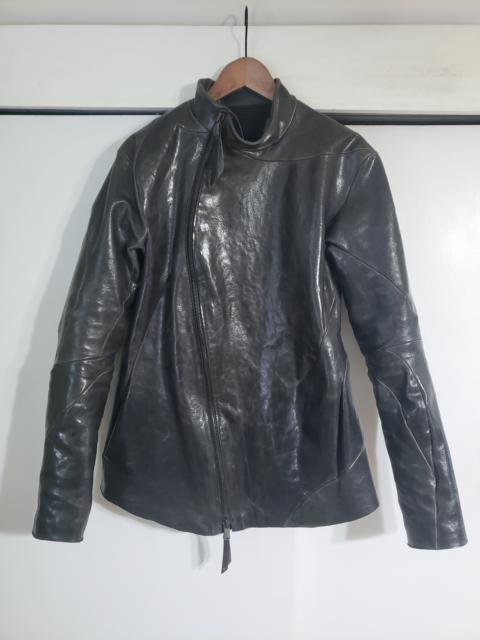 Distortion Horsehide Fencing Leather Jacket