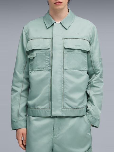 PUMA Special Items PUMA Gear Nylon Twill Jacket in Light Moss at Nordstrom