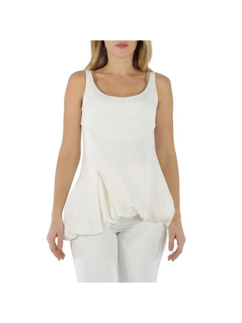 3.1 Phillip Lim Ladies White Exclusive Bubble Hem Tank Top