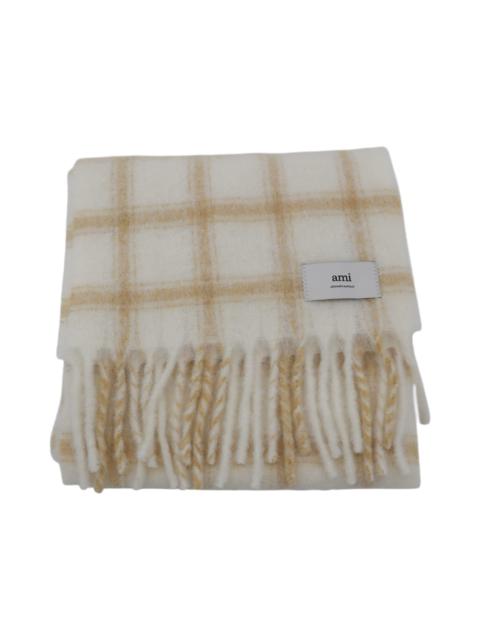 White And Beige Wool Scarves