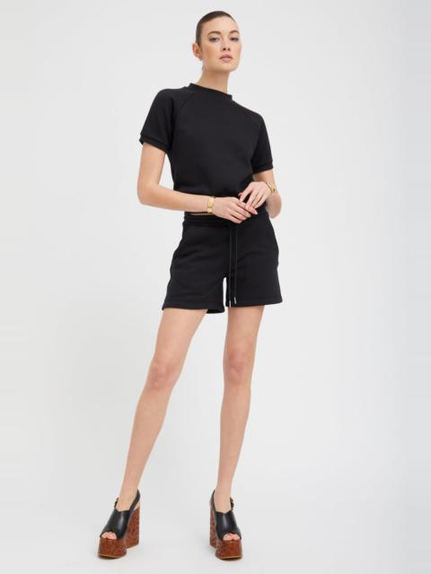 SPRWMN BLACK SWEATSHORTS