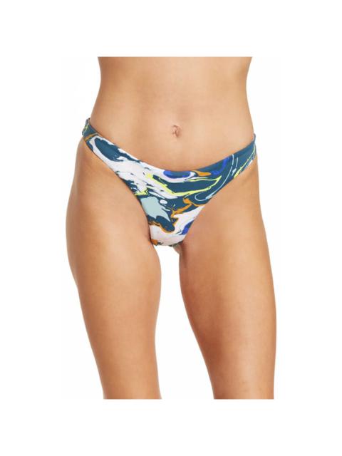Other Designers Maaji Standard Cheeky Cut Bikini Bottom Reversible Swirled Large NWT