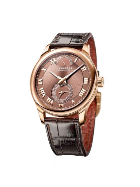 Chopard Chopard L.U.C Quattro 18k Rose Gold Sunburst Finish Dial Men's Watch 161926-5003