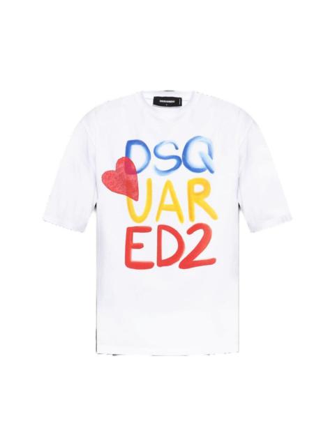 Summer Lovers Logo Printed Loose Fit T-shirt