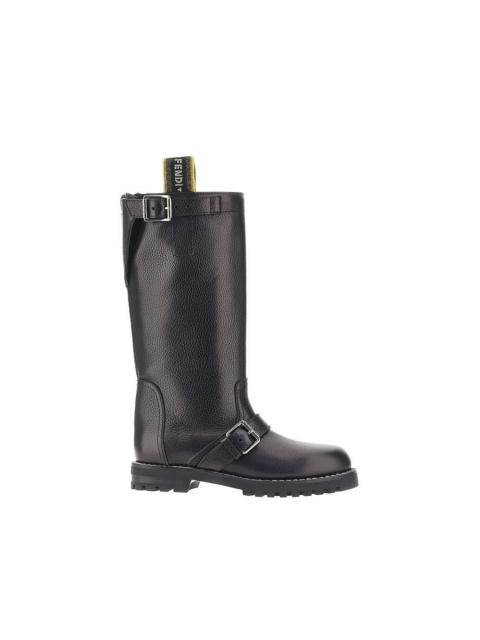 FENDI Fendi Fendi Commando Leather Boots Black