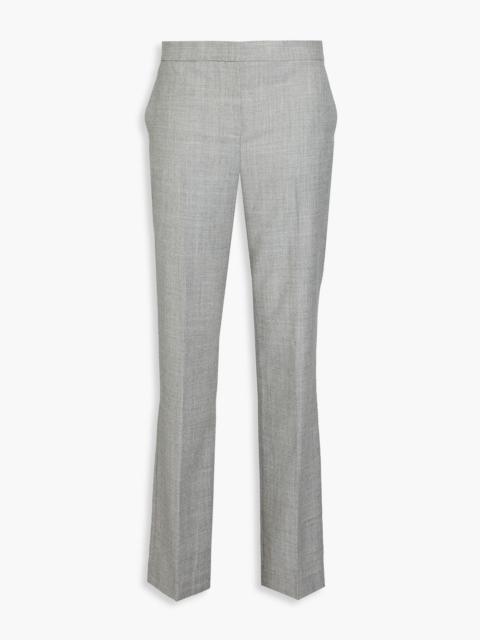 Theory Mélange wool-flannel straight-leg pants