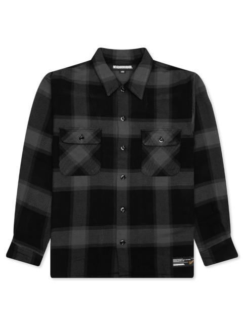 NEIGHBORHOOD BUFFALO CHECK SHIRT L/S - GREY