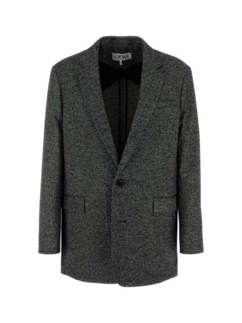 Loewe Loewe Men Two-Tone Wool Blend Blazer