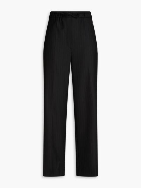 Sandro Pinstriped twill wide-leg pants