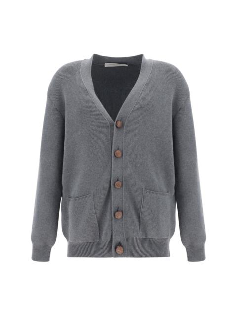 Golden Goose Golden Goose V-neck Cardigan Dark Grey Melange