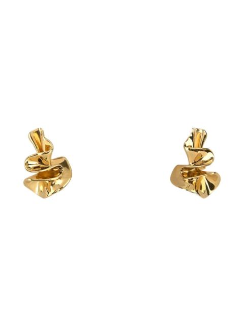 Bottega Veneta Gold Silver Small Anemone Earrings