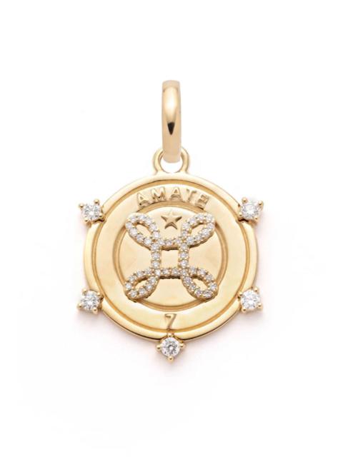 FOUNDRAE Diamond Amate Medium Medallion