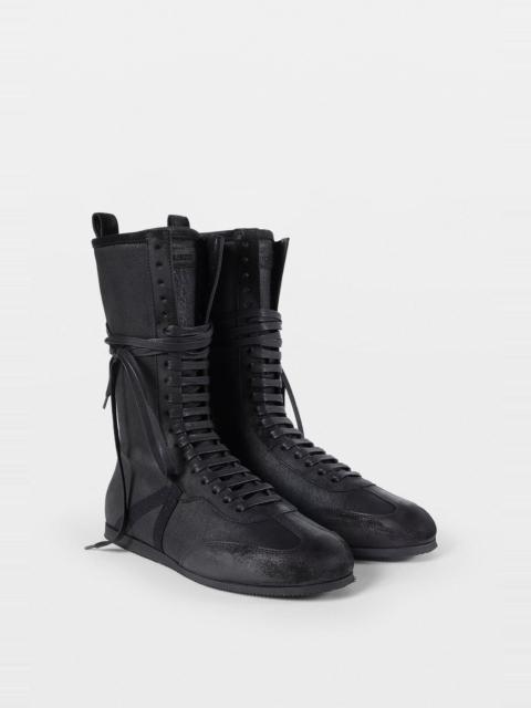 Ann Demeulemeester Fides Soft High Top Boxing Sneakers