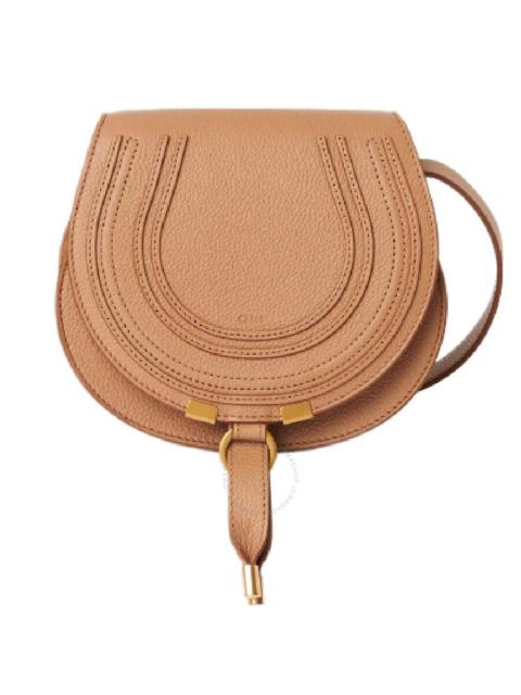 Chloé Chloe Small Grained Leather Saddle Bag