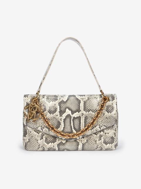 Roberto Cavalli Rock Shoulder Bag With Python Print