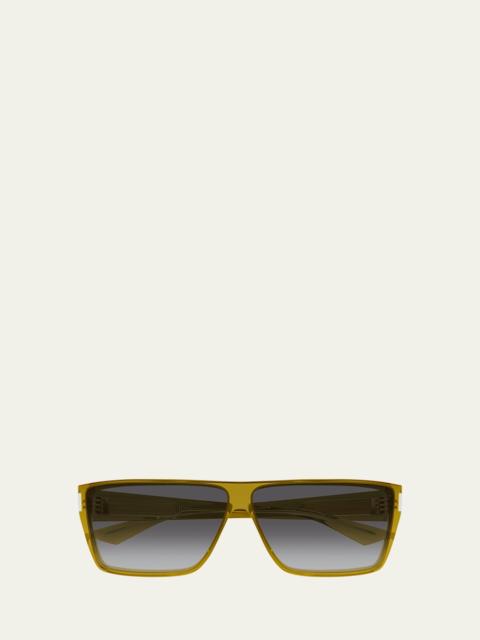 SAINT LAURENT Men's SL 757M Acetate Rectangle Sunglasses