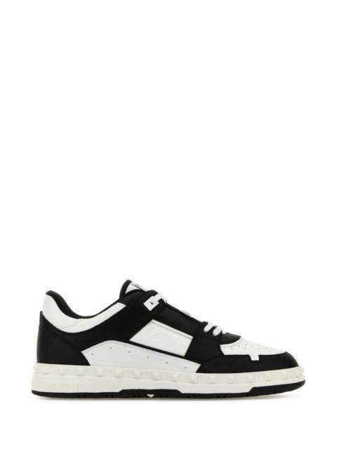 Valentino Valentino Garavani Men Two-Tone Leather Freedots Sneakers