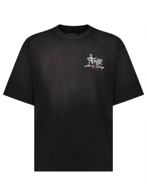 AMIRI Amiri Men Black Cotton Jersey Amiri Studio Oversized T-Shirt