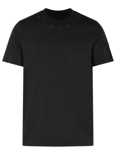 Moncler Moncler Black Cotton T-Shirt Men