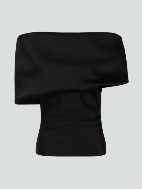 entire studios BARGE TOP BLACK SATEEN